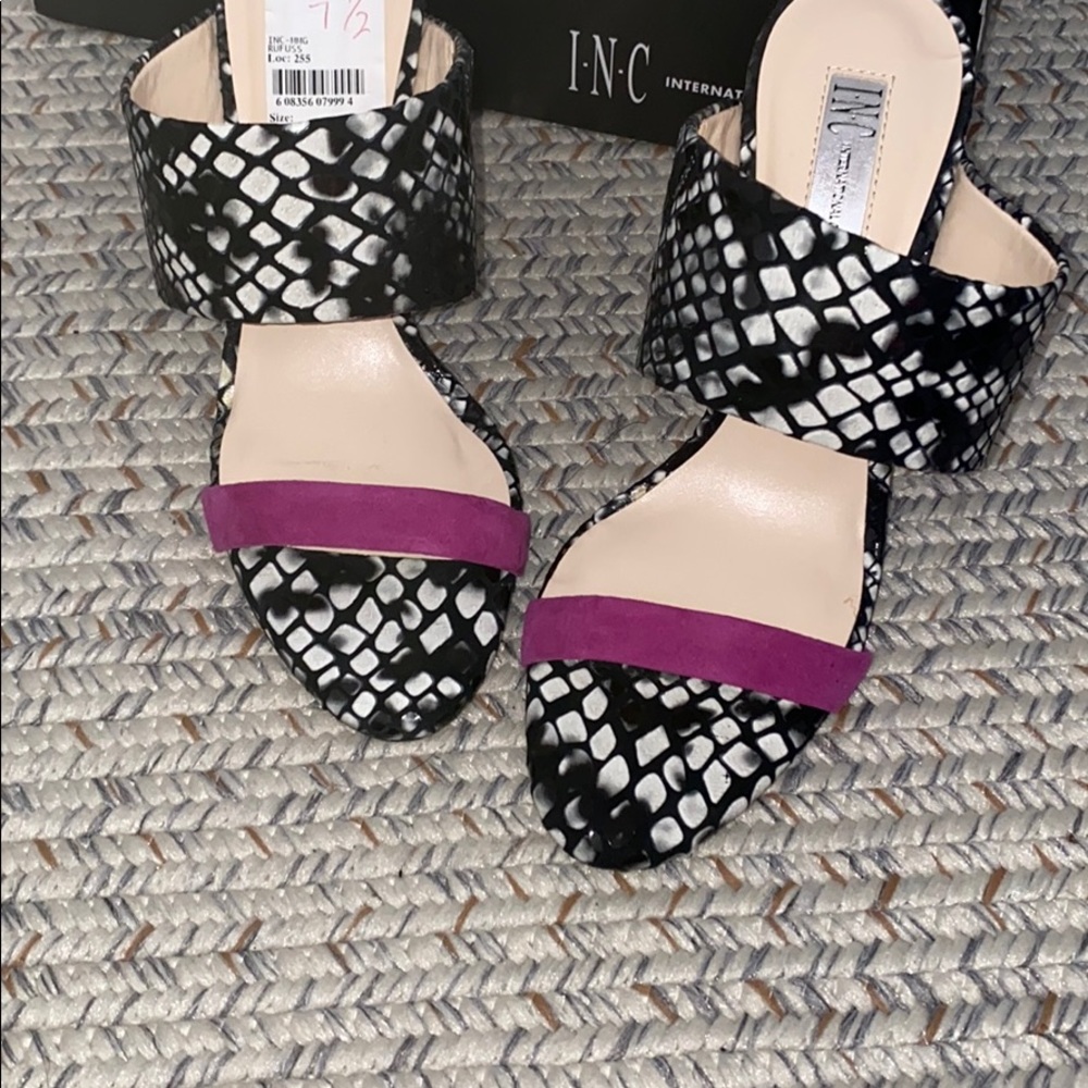 I.N.C snake print heels